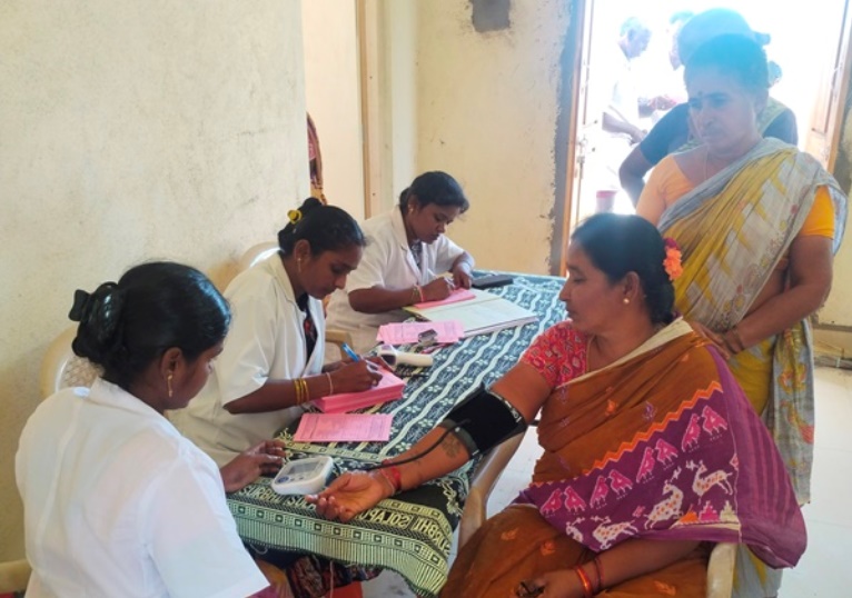 Health Camp at Muchivolu-Srikalahasti organized by Balaji Hospital, Tirupati.